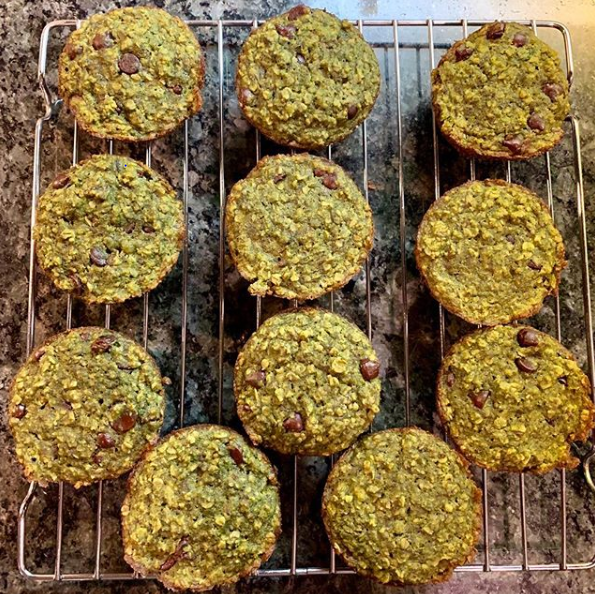 Spinach Banana Chocolate Chip Muffins LYNX Triathlon